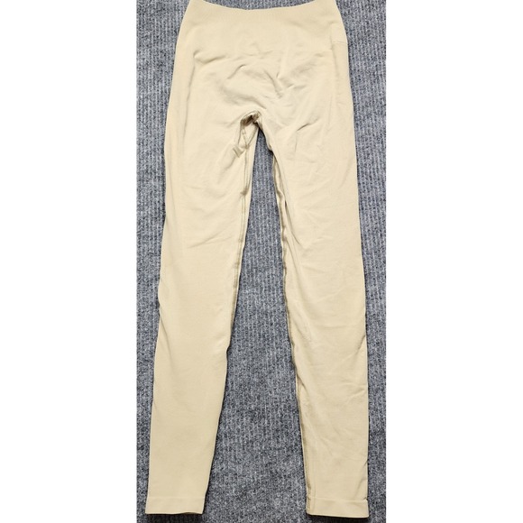 Alphalete Pants - Alphalete Amplify Leggings Womens Small Beige‎ Tan High Waisted Scrunch Seamless